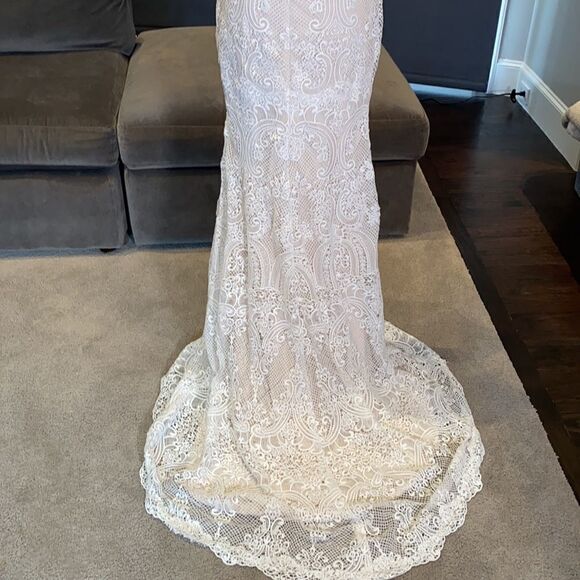 Women’s Bohemian Wedding Dress Size 8 NWT - Picture 8 of 15